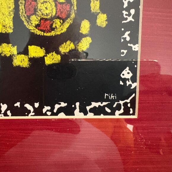 Dump Truck Airplane & Bulldozer Framed Pictures Set of 3 Signed by Riki - Picture 13 of 16